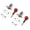 S, variant on 2Pcs Mortice Door Bolts with Star Key Concealed Tube Well Lock AntiTheft Door Security Rack Bolts for Door and Window