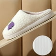 thumbnail image 6 of Oyedens Halloween Slippers for Women Men Fuzzy Winter Holiday Slippers House Bedroom Slippers Indoor Outdoor, 6 of 7