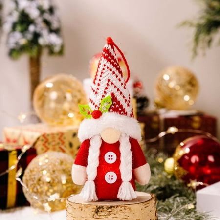 

2022 Christmas Clearance Room Decor Decorations With Lights Stars Striped Hats Knitted Small Pendant Forest Old Man Dwarf Pendant
