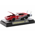 thumbnail image 2 of 1969 Dodge Charger Daytona HEMI #40 Red with Graphics "Flowmaster" Limited Ed to 6600 pcs 1/64 Diecast Model Car by M2 Machines, 2 of 3