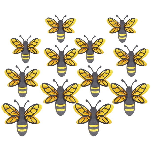 Milisten 12Ud Pegatinas Decorativas De Abejas 3D Para Pared Con Material De Premium