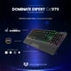 thumbnail image 2 of Teclado Gamer Mecanico BALAM RUSH DOMINATE EXPERT GK979 Swtch Rojo RGB Negro BR-936781, 2 of 5