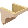 thumbnail image 5 of 7"W x 7"D x 7"H Wide Pescadero Rough Cedar Woodgrain TimberThane Corbel, Primed Tan, 5 of 6