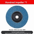 thumbnail image 3 of Kit de 6 Discos Corte 75 mm para Amoladora Angular 10 Diámetro, Hoja Circular Metal, Disco Lijado Plano y Almohadillas Lijado., 3 of 5