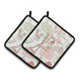 thumbnail image 2 of Carolines Treasures CJ2002-NPTHD Letter N Love in Paris Pink Pair of Pot Holders, 7.5 x 3 x 7.5 in., 2 of 7