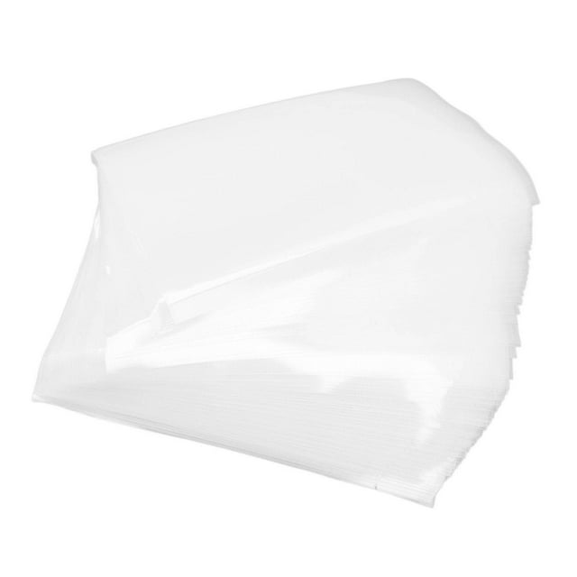 100 piezas de bolsas de vacío texturizadas en rollo de malla, bolsas de envasado de alimentos, bolsas selladoras al vacío para almacenamiento de frutas y verduras, 17 x 25 cm