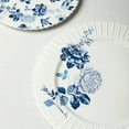 thumbnail image 3 of Stone Lain Fiore 8-Piece Dinner Plate Set New Bone China, Blue, 3 of 6