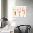 thumbnail image 3 of GOSMITH  Food and Cuisine Wall Art Canvas Prints 'Ice Cream You Scream' Home Décor, 3 of 4