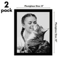 thumbnail image 6 of Americanflat 8x10 Picture Frame 2 Pack Polished Crystal Clear Glass Frames Tabletop Wall Display Gold - Black, 6 of 8