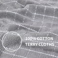 thumbnail image 3 of decorUhome 100% Cotton Terry Kitchen Towels(Light Grey, 13 x 28 inches), Checkered Designed, Soft and Super Absorbent Dish Towels, 4 Pack, 3 of 9