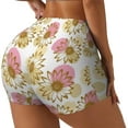 thumbnail image 2 of Xecao Sunflowers Print Workout Shorts for Women Soft Smooth Gym Yoga Scrunch Active Tennis Workout Running Shorts, 2 of 9