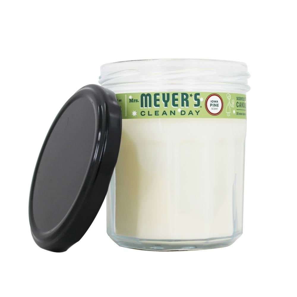 Mrs 7.2 OZ Pack of 2 Large Glass Meyers Clean Day Scented Soy Candle 