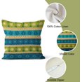 thumbnail image 3 of LAICAIW Boho Pillow Covers 18x18 Inch, Hippie Bohemian Decorative Throw Pillow Covers Blue Square Cotton Linen Couch Pillow Cases for Home Decor, Set of 4 (No Insert Included), 3 of 7