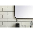 thumbnail image 4 of Elegant Decor MR802432BK 24 x 32 in. Soft Corner Metal Rectangular Mirror, Black, 4 of 9