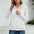 thumbnail image 7 of Tqcoqu Womens Zip Up Hoodies Long Sleeve Y2K Hooded Sweatshirt Women Fashion Zipper Fall Light Jackets with Pocket, 7 of 7