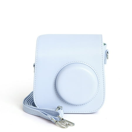 Camera Protective Case For Instax Mini SE, PU Leather Carrying Storage Bag With Adjustable Shoulder Strap