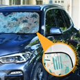 thumbnail image 3 of Coconut Tree Ball Swimwear Car Windshield Sun Shade Foldable Car Front Window Visor Heat and UV Protection 57x31.5, 3 of 8