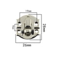 thumbnail image 2 of Lefu 5/12set Jewelry Box Hasp Clasp Suitcase Wood Chest Cabinet Decorative Lock Latch, 2 of 5