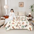 thumbnail image 4 of Homewish Farmhouse Horse 3-Piece Full Size Comforter Sets For Teens Boys Girls,Western Cowboy Cowgirl Bedding Comforter Set,Retro Vintage Lightweight Bedding Sets,Breathable Home Decor,Reversible, 4 of 8