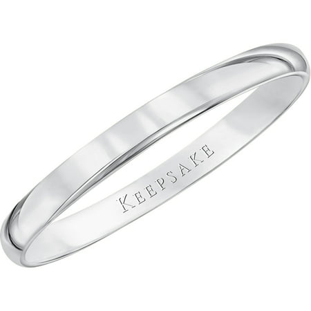 Keepsake 277kt White Gold Wedding Band With High-Polish Finish, 27mm ...