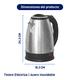 thumbnail image 3 of Tetera Eléctrica Naesi 1.8 L Acero Inoxidable AN301, 3 of 12