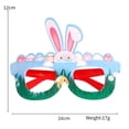 thumbnail image 4 of TSADFHJI Funny Cute Easter Party Glasses Kids Easter Glasses Easter Bunny Glasses Funny Chick Kids Glasses Glasses Frames Easter Party Glasses Photo Props Easter Accesso One Size Dark Green, 4 of 5