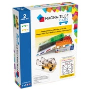 MAGNA-TILES Cars Expansion Set, 3D Magnetic Building Tiles, 2 Piece Pack