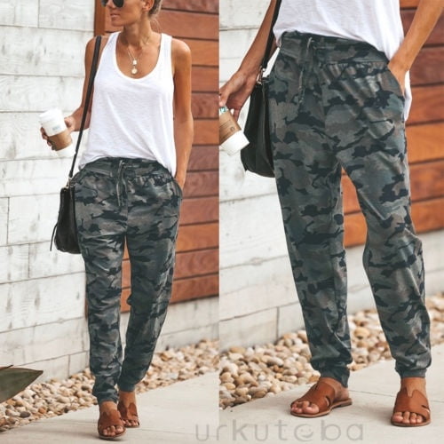 women's army camo pants