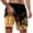 Yellow, variant on Men's Shorts Summer Casual Double Layer Pants Fashion Versatile Casual Printed Shorts Beach Shorts for Men