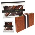 thumbnail image 2 of Set de backgammon Crazy Games Classic con funda de piel marrón, 2 of 6