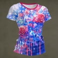 thumbnail image 3 of KDDYLITQ Womens 250 Anniversary Usa Shirts Fourth Of July 250th Birthday Short Sleeve Blouses Vintage 250 Years Birthday 4th July T-Shirts Usa Star Stripes Loose Crew Neck Tees Vermilion 3XL, 3 of 8