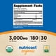 thumbnail image 2 of Suplemento Nutricost Spirulina 3000 mg 180 cápsulas, 2 of 5