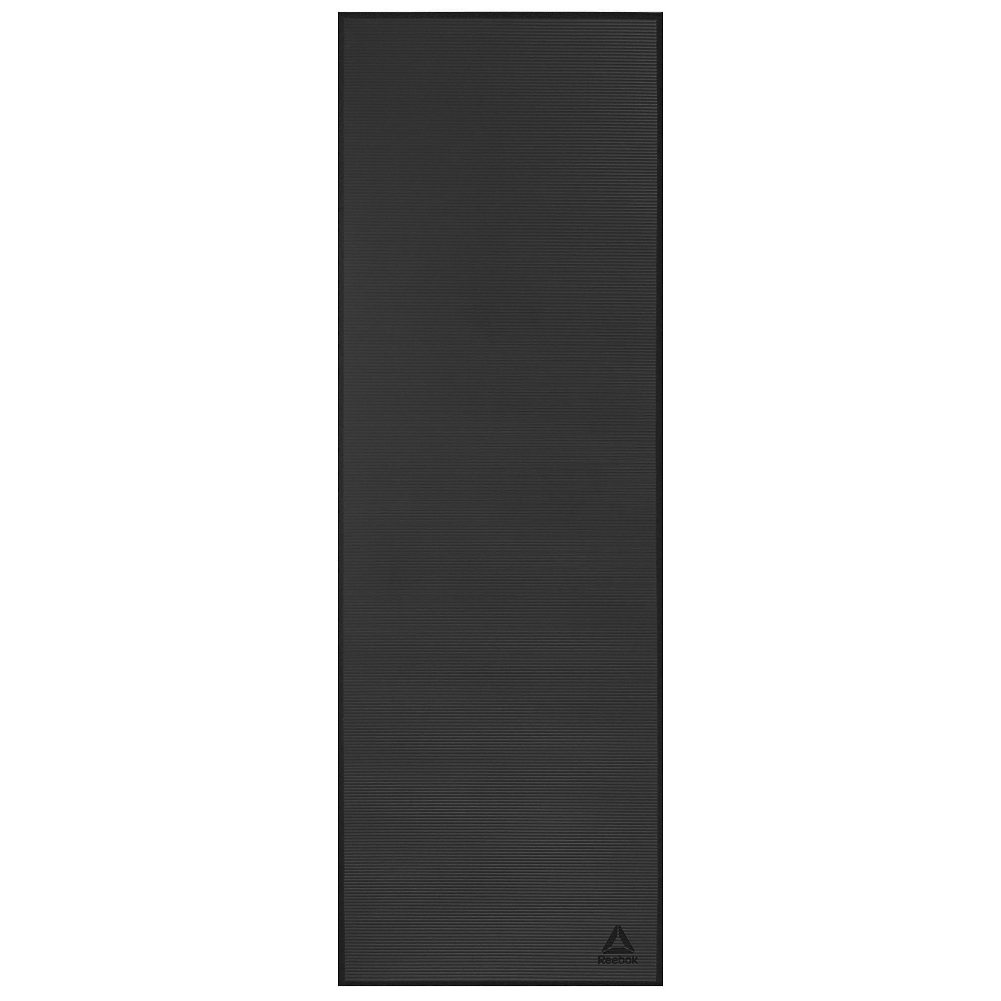 (2 pack) Reebok Delta Performance Fitness Mat - Black, 72" X 24" X 15Mm