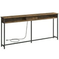 thumbnail image 2 of VASAGLE Narrow Console Table - 70.9 Inch Sofa Table with 2 Outlet and 2 USB Ports, Long Entryway Table for Hallway, Behind The Couch, Home Office or Living Room, 2 of 7