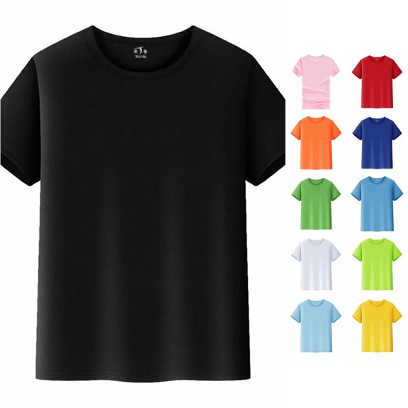 XIAOCHA Crew Neck Tee for Men Short Sleeve Regular Fit Basic Daily Shirts