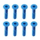 thumbnail image 5 of Juego de 8 Piezas de Repuesto de Cabeza Plana para Monopatín, Tornillos de Montaje para Longboard, Tuercas, 2,54 Cm / 1 '' Azul Soledad Tornillo de hardware para skateboard, 5 of 10