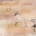 thumbnail image 2 of Kimberly, Allen 26x26 White Modern Wood Framed Museum Art Print Titled - Pink Sunset Birds, 2 of 4