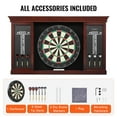 thumbnail image 4 of KFFKFF Dartboard with Cabinet Kit, Official Dimension Dartboard Cabinet Combo, Steel Point Dart Housing, Simple to Assemble, Comes with All Necessary Items, Ideal for Cricket Matches, 4 of 9