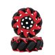 thumbnail image 1 of Rueda motriz Mecanum, ruedas omnidireccionales, piezas de coche RC, accesorios de neumáticos RC (rojo), 2 uds., 1 of 8