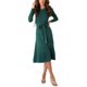 thumbnail image 1 of Txlixc Vestido Midi de Punto para Mujer, Sexy Manga Larga Puff Cuello Redondo Color Sólido Vestido con Lazo en la Espalda Txlixc  Moda, 1 of 9
