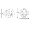thumbnail image 2 of Progress Lighting P6343-Led Security 5" Wide Flood Light Mounting Bracket - Bronze, 2 of 3