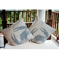 thumbnail image 3 of E by Design Crab Dip Nautical Indoor/Outdoor Throw Pillow, 3 of 3