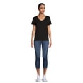 thumbnail image 2 of Time and Tru Women's Capri Jeggings, 23" Inseam, Sizes XS-3XL, 2 of 5
