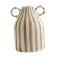 thumbnail image 4 of jifeng Decorative Flower Vase Ceramic Vase with Handle for Farmhouse Party Tabletop brown, 4 of 9