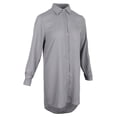 thumbnail image 1 of Vestido de Camisa de Gasa con Botones de Manga Larga para Mujer Blusa Informal de Talla Grande METRO Baoblaze  vestido largo de gasa, 1 of 6