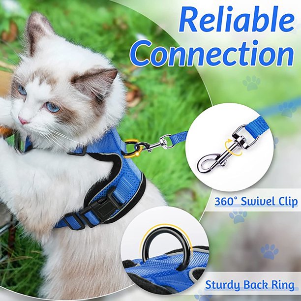 Arneses Para Mascotas Arnés reflectante para mascotas con cuerda de tracción Correa ajustable para el pecho del perro (S azul) Wdftyju Libre de BPA