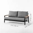 thumbnail image 3 of Berglite Terra Causeuse de Patio Extérieur avec Coussins, 3 of 10