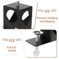 thumbnail image 5 of RUNROTOO Outdoor Torch Clamp Torch Mount Holder Clamp Black Metal Prevent Wobbling 1Pcs, 5 of 5