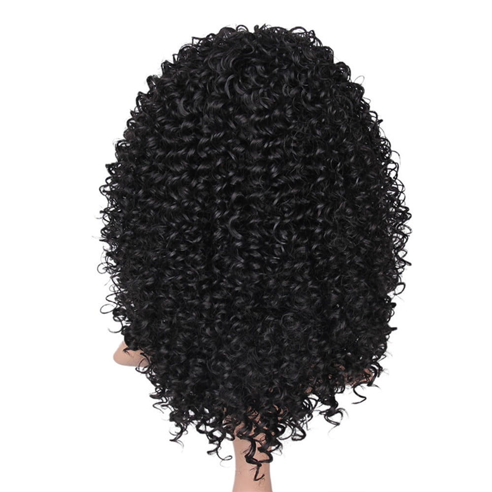 Lizheee Front Wigs For Black Women Long Curly Hair 56cm Afro Heat Hair Wigs Hair Comb