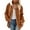 Khaki, variant on Bibifish Womens Jackets Fall Winter Warm Soft Fleece Zip Up Outdoor Coats Oversized Casual Long Sleeve Hooded Outerwear Tops With Pockets